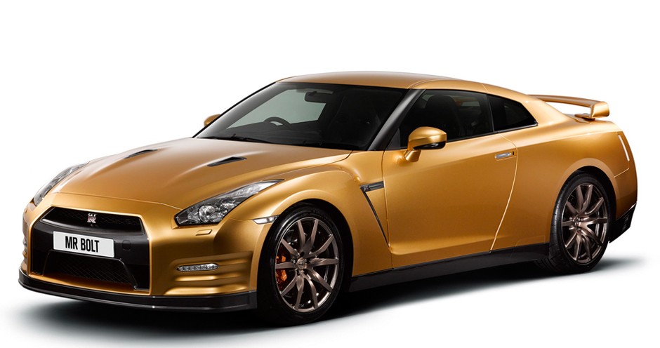 Усэйн болт Nissan gt r